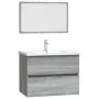 Set de muebles de baño 2 pzas madera contrachapada gris sonoma de , Muebles de baño - Ref: Foro24-815736, Precio: 75,69 €, De...