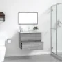 Set de muebles de baño 2 pzas madera contrachapada gris sonoma de , Muebles de baño - Ref: Foro24-815736, Precio: 75,69 €, De...