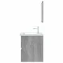 Set de muebles de baño 2 pzas madera contrachapada gris sonoma de , Muebles de baño - Ref: Foro24-815736, Precio: 75,69 €, De...