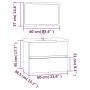 Set de muebles de baño 2 pzas madera contrachapada gris sonoma de , Muebles de baño - Ref: Foro24-815736, Precio: 75,69 €, De...
