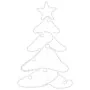 Figura de árbol de Navidad con 144 LED 88x56 cm de , Luces de Navidad - Ref: Foro24-343288, Precio: 48,04 €, Descuento: -5%%