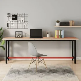 Banco de trabajo madera maciza de haya y metal 220x55x81,5 cm de , Mesas de trabajo - Ref: Foro24-3188908, Precio: 244,01 €, ...