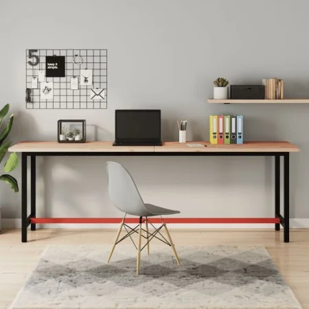 Banco de trabajo madera maciza de haya y metal 220x55x81,5 cm de , Mesas de trabajo - Ref: Foro24-3188908, Precio: 244,01 €, ...