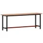 Banco de trabajo madera maciza de haya y metal 220x55x81,5 cm de , Mesas de trabajo - Ref: Foro24-3188908, Precio: 244,01 €, ...