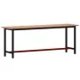 Banco de trabajo madera maciza de haya y metal 220x55x81,5 cm de , Mesas de trabajo - Ref: Foro24-3188908, Precio: 244,01 €, ...