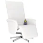 Sillón reclinable masaje con reposapiés cuero sintético blanco | Foro24.es | Tu tienda online para hogar, jardín y más Foro24.es