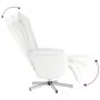 Sillón reclinable masaje con reposapiés cuero sintético blanco | Foro24.es | Tu tienda online para hogar, jardín y más Foro24.es