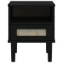 Mesita noche SENJA aspecto ratán madera pino negro 40x35x48 cm von , Nachttische - Ref: Foro24-358012, Preis: 62,88 €, Rabatt...