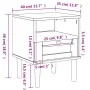 Mesita noche SENJA aspecto ratán madera pino negro 40x35x48 cm von , Nachttische - Ref: Foro24-358012, Preis: 62,88 €, Rabatt...