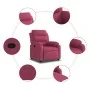 Sillón reclinable de terciopelo rojo tinto | Foro24.es | Tu tienda online para hogar, jardín y más Foro24.es