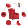 Sillón de masaje reclinable cuero sintético rojo | Foro24.es | Tu tienda online para hogar, jardín y más Foro24.es