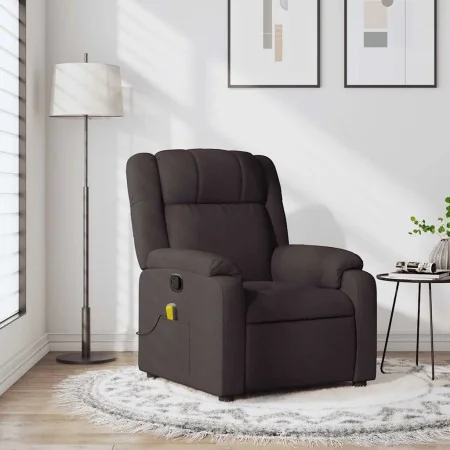 Sillón de masaje reclinable de tela marrón oscuro | Foro24.es | Tu tienda online para hogar, jardín y más Foro24.es