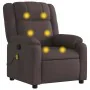 Sillón de masaje reclinable de tela marrón oscuro | Foro24.es | Tu tienda online para hogar, jardín y más Foro24.es