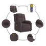 Sillón de masaje reclinable de tela marrón oscuro | Foro24.es | Tu tienda online para hogar, jardín y más Foro24.es