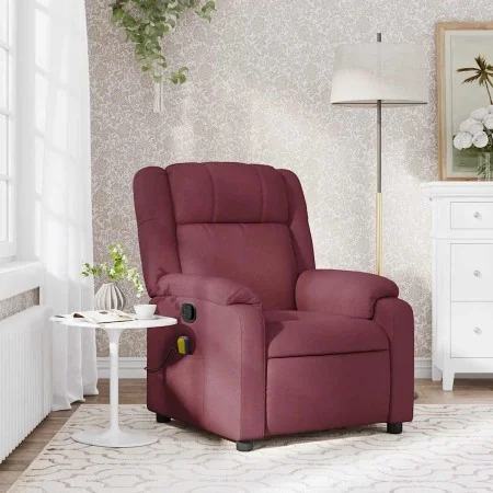 Sillón de masaje reclinable de tela color vino tinto von , Sessel - Ref: Foro24-373551, Preis: 186,90 €, Rabatt: -5%%