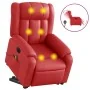 Sillón de majaje elevable eléctrico cuero artificial rojo | Foro24.es | Tu tienda online para hogar, jardín y más Foro24.es