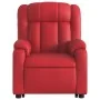 Sillón de majaje elevable eléctrico cuero artificial rojo | Foro24.es | Tu tienda online para hogar, jardín y más Foro24.es