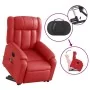 Sillón de majaje elevable eléctrico cuero artificial rojo | Foro24.es | Tu tienda online para hogar, jardín y más Foro24.es