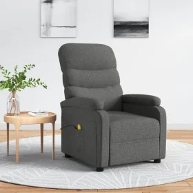 Sillón de masaje de tela gris oscuro de , Sillones de masaje eléctricos - Ref: Foro24-348300, Precio: 205,06 €, Descuento: -5%%