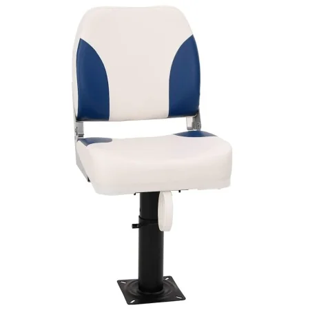 Asientos plegables de barco 2 uds azul y blanco 41x36x48 cm | Foro24.es | Tu tienda online para hogar, jardín y más Foro24.es