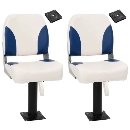 Asientos de barco 2 uds con pedestal giratorio 360° by , Boats - Ref: Foro24-3294961, Price: 193,30 €, Discount: %