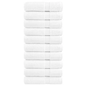 Toallas de mano SOLUND 10 unidades blanco 50x100
