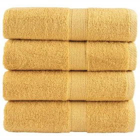 Toallas SOLUND 4 unidades dorado 30x30 cm 600 gsm