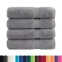 Toallas de baño SOLUND 4 unidades gris 100x150 cm 600 gsm | Foro24.es | Tu tienda online para hogar, jardín y más Foro24.es