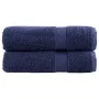 Toallas de ducha SOLUND 2 uds azul marino 70x140 cm 600 gsm | Foro24.es | Tu tienda online para hogar, jardín y más Foro24.es