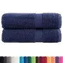 Toallas de ducha SOLUND 2 uds azul marino 70x140 cm 600 gsm | Foro24.es | Tu tienda online para hogar, jardín y más Foro24.es