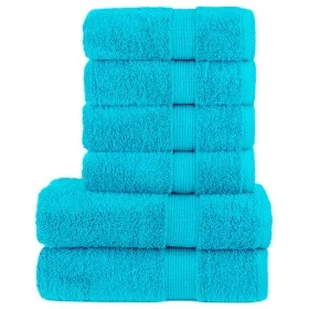 Juego de toallas premium SOLUND 6 unidades turquesa 600 gsm by , Towels - Ref: Foro24-137566, Price: 51,72 €, Discount: -5%%