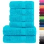 Juego de toallas premium SOLUND 6 unidades turquesa 600 gsm by , Towels - Ref: Foro24-137566, Price: 51,72 €, Discount: -5%%