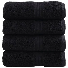 Toallas de invitados SOLUND 4 uds negro 30x50 cm 600 gsm by , Towels - Ref: Foro24-137423, Price: 17,84 €, Discount: -5%%