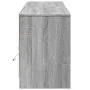 Mueble de TV con LED madera ingeniería gris Sonoma 180x34x50 cm by , TV Furniture - Ref: Foro24-3307917, Price: 161,15 €, Dis...