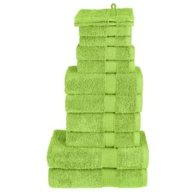 Juego de toallas premium SOLUND 12 unidades verde