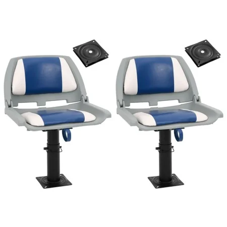 Asientos de barco con pedestal 2 uds altura ajustable 360° by , Boats - Ref: Foro24-3294956, Price: 243,59 €, Discount: %
