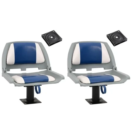 Asientos de barco 2 uds con pedestal giratorio 360° by , Boats - Ref: Foro24-3294954, Price: 209,74 €, Discount: %