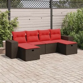 Comprar Set sofás de jardín 6 piezas y cojines