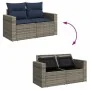 Juego Sofá Jardín 8 Piezas con Cojines Marrón Poli Ratán Acacia von , Gartensets - Ref: Foro24-3328013, Preis: 600,98 €, Raba...