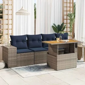 Comprar Juego de sofás jardín con cojines 5 pzas