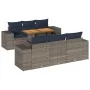 Set de sofás de jardín 7 pzas con cojines ratán sintético gris | Foro24.es | Tu tienda online para hogar, jardín y más Foro24.es