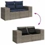 Set de sofás de jardín 7 pzas con cojines ratán sintético gris | Foro24.es | Tu tienda online para hogar, jardín y más Foro24.es