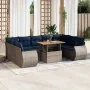 Set de sofás de jardín y cojines 10 pzas ratán sintético gris | Foro24.es | Tu tienda online para hogar, jardín y más Foro24.es