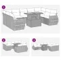 Set de sofás de jardín y cojines 10 pzas ratán sintético gris | Foro24.es | Tu tienda online para hogar, jardín y más Foro24.es