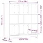 Estantería madera de ingeniería madera envejecida | Foro24.es | Tu tienda online para hogar, jardín y más Foro24.es