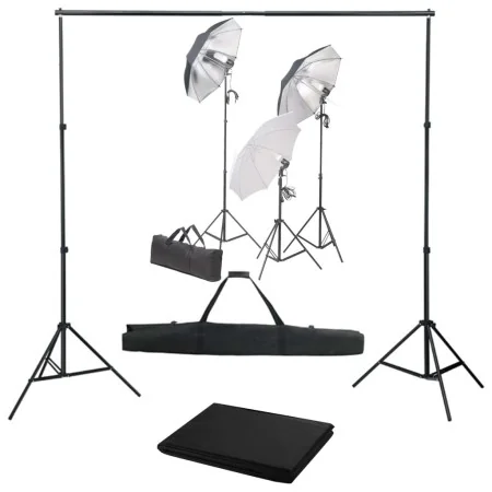 Kit de estudio fotografía con set de luces y fondo | Foro24.es | Tu tienda online para hogar, jardín y más Foro24.es