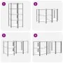 Estantería esquina 5 niveles madera contrachapada y acero azul by , Industrial shelving - Ref: Foro24-4016964, Price: 100,36 ...