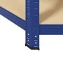 Estantería esquina 5 niveles madera contrachapada y acero azul by , Industrial shelving - Ref: Foro24-4016964, Price: 100,36 ...