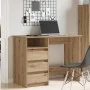 Escritorio de madera de ingeniería roble artesanal 102x50x75 cm by , Desks - Ref: Foro24-860471, Price: 109,98 €, Discount: -5%%