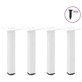 Patas para mesa de centro 4 uds acero blanco